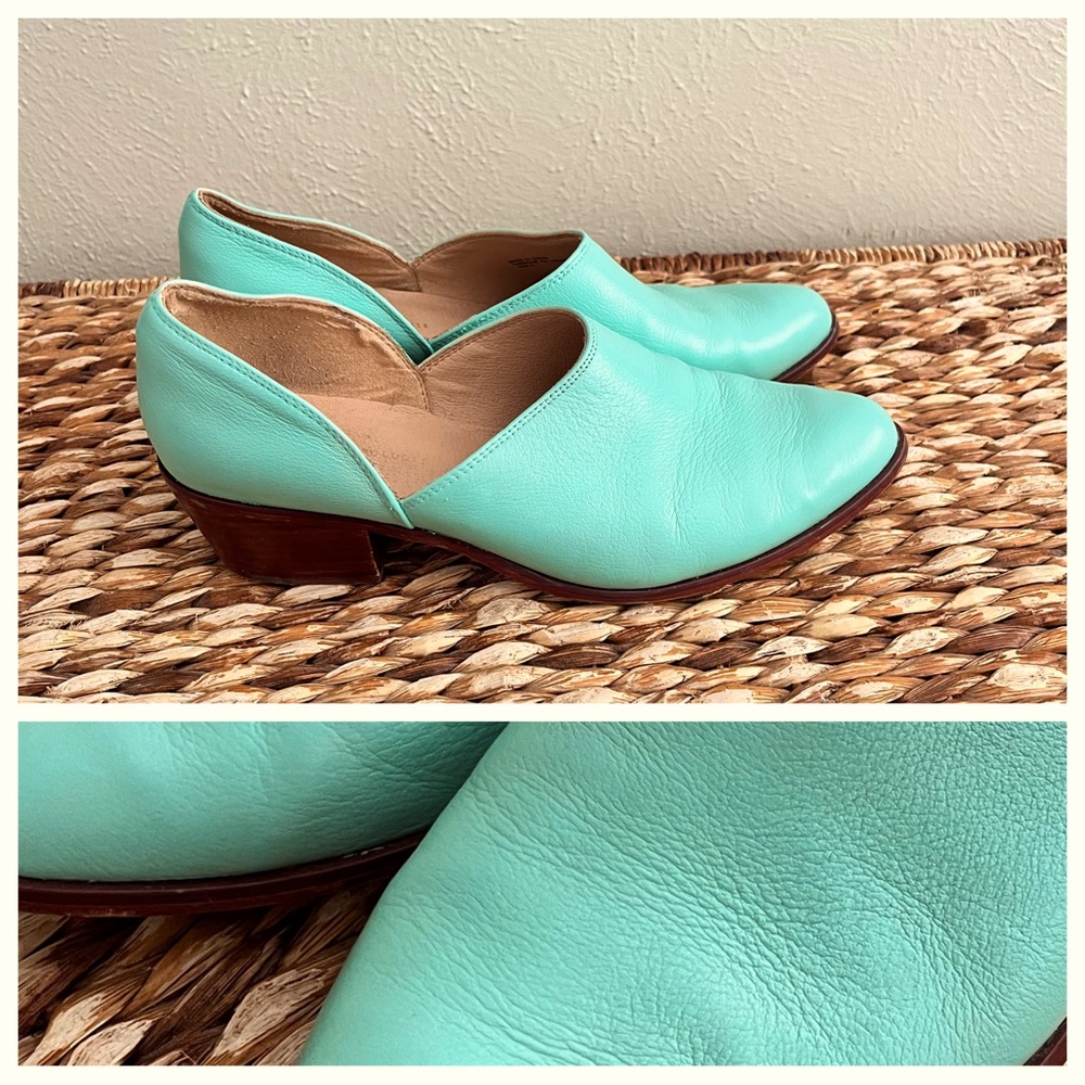 Anthropologie Mint Ankle Booties